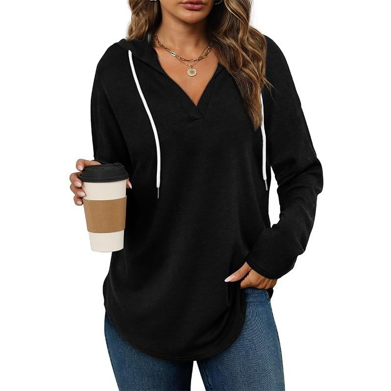 🍂Loose-fitting hooded sweatshirt