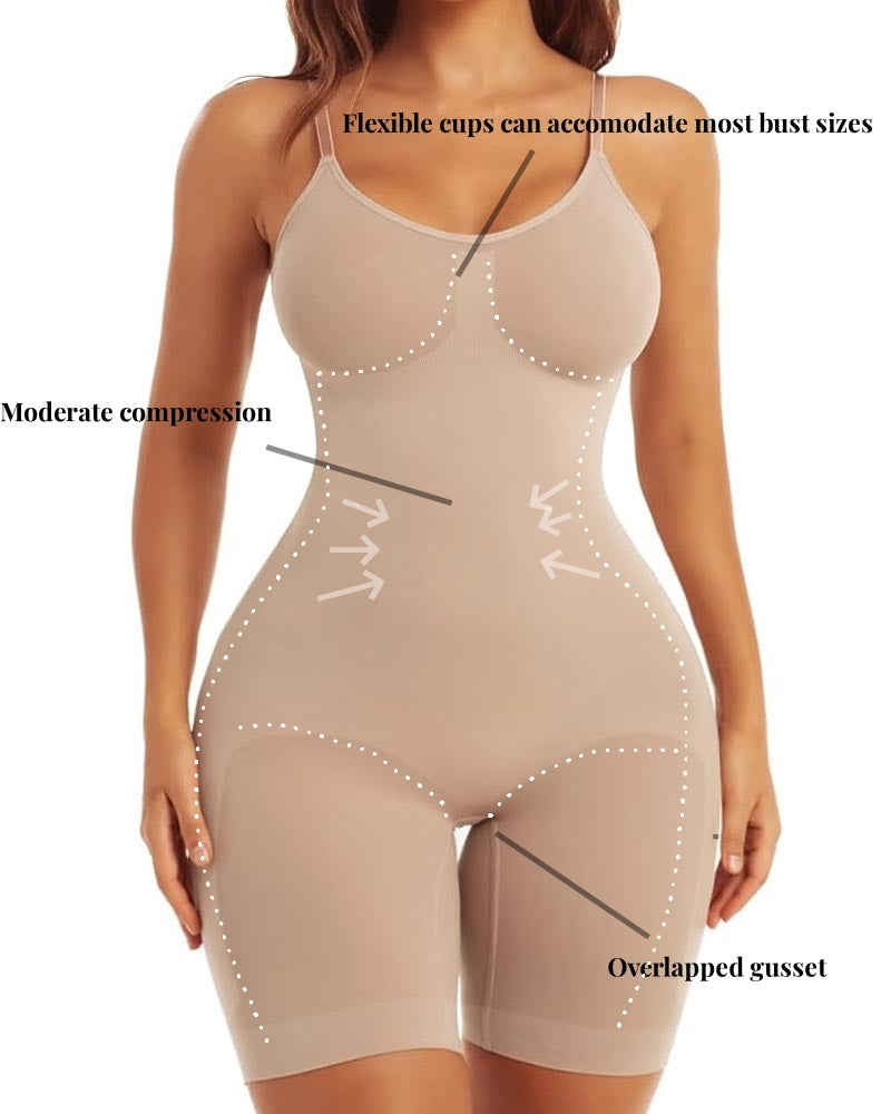 Curvy-faja Full Body Shapewear for Women Tummy Control Seamless Bodysuit