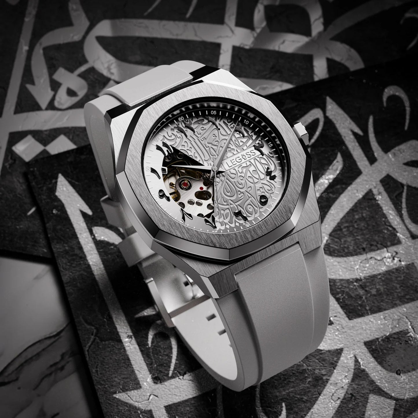 Limited Edition-A Watch That Tells More Than Time.Optimism, Engraved in Arabic.