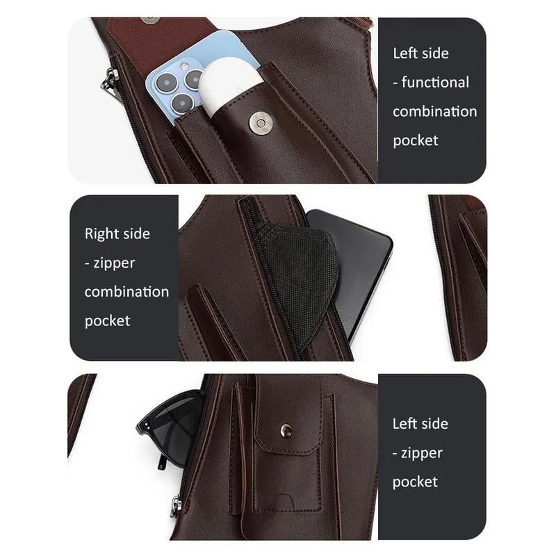 ANAS-🎒Men's Anti-Theft Multi-Pocket Double-shoulder Bag