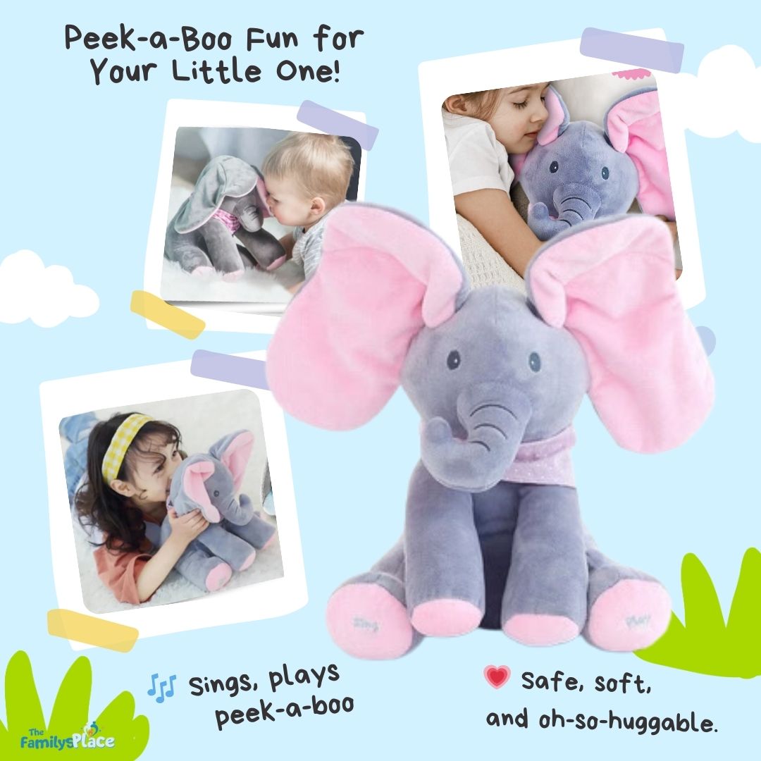 ✨️Buy 2 for FREE shipping!🎁Peek a boo Talking Elephant