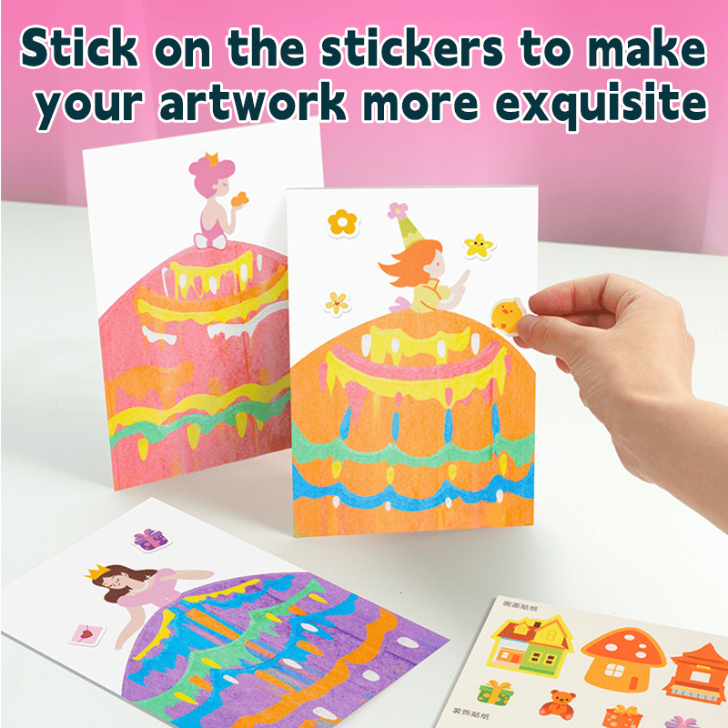 🎅20Pcs DIY Rainbow Scratch Art
