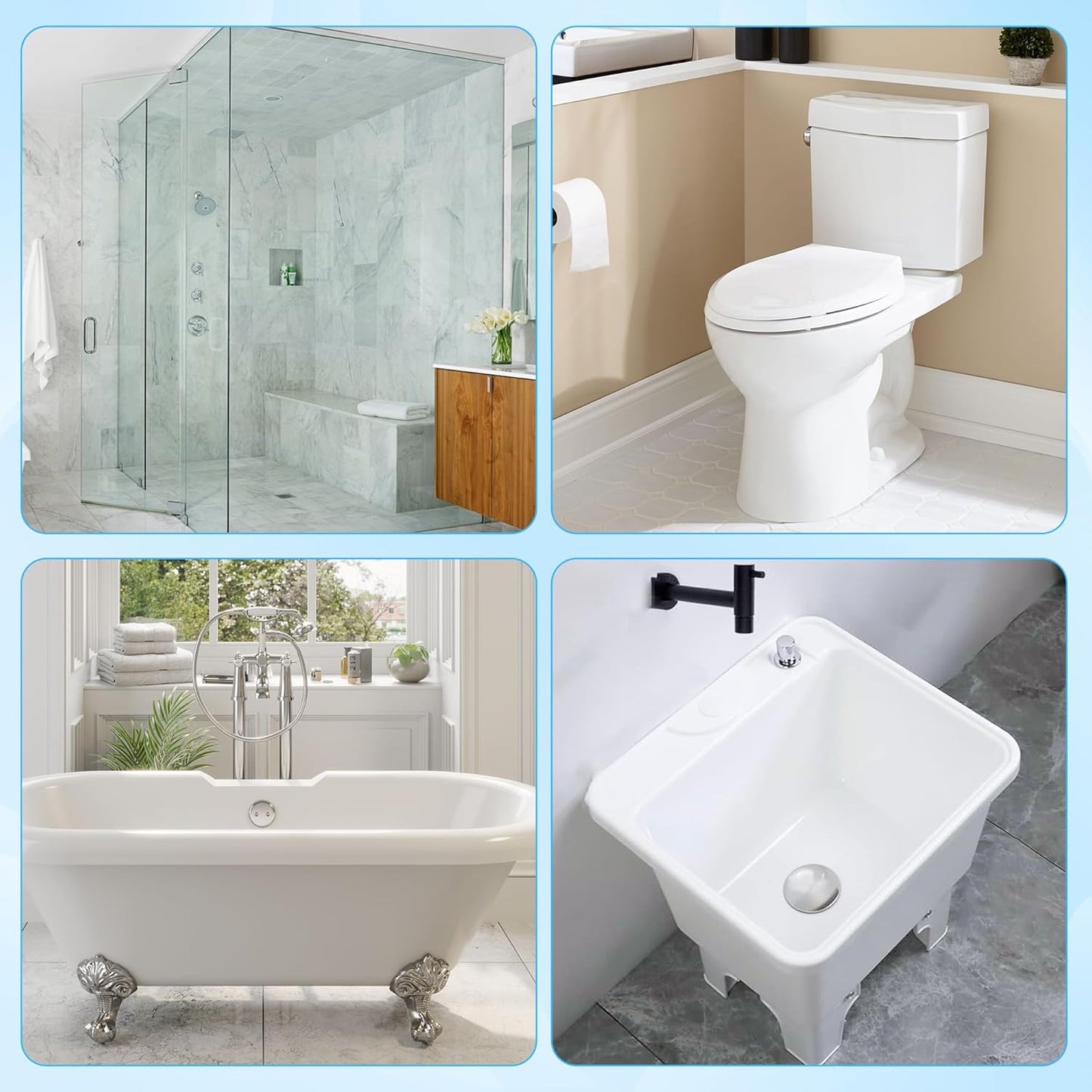 ✨️-LAST DAY 50% OFF🔥Disposable Toilet Brush Set – with Built-In Cleaner & 24 Refills