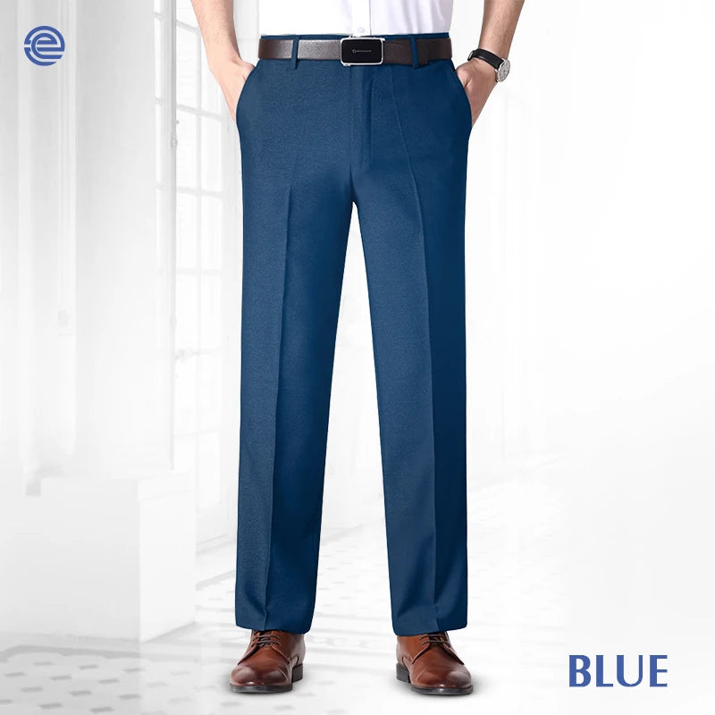 OldenEase - LAST DAY 70% OFF - Men’s Pleated Ice Silk High-Waist Comfort Pants