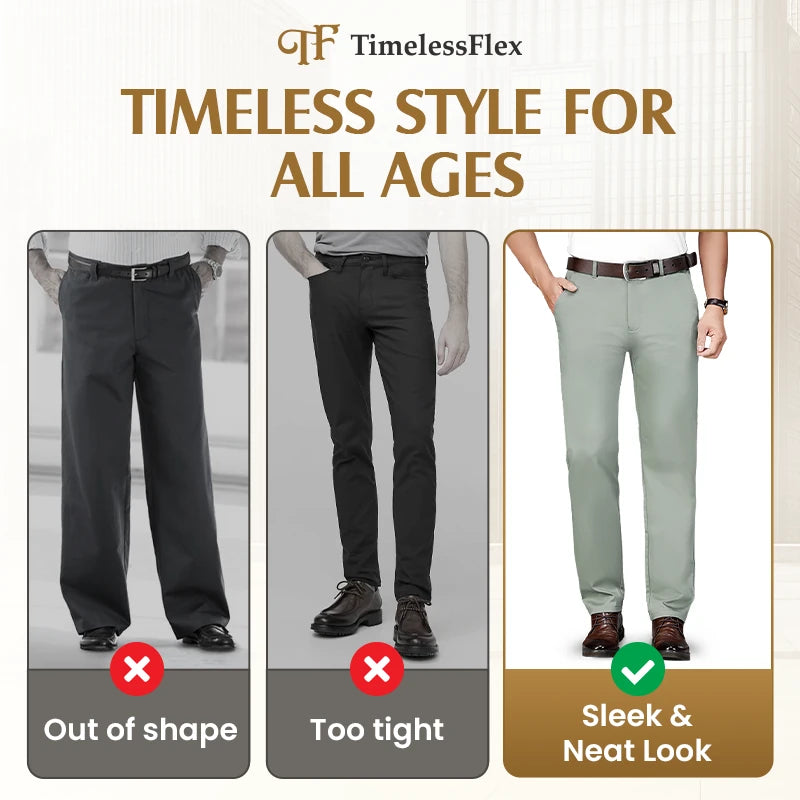 Men's High Stretch Straight Fit Pants