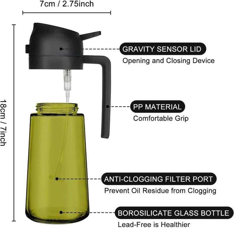 🎁Last Day Sale 49% OFF🔥2 in 1 oil sprayer bottle