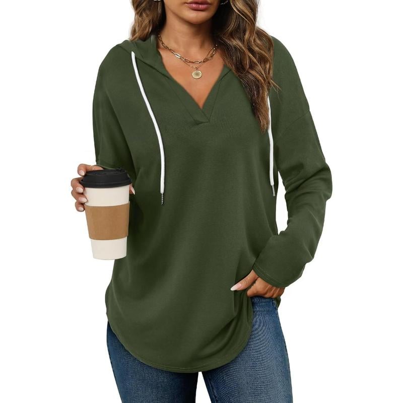 🍂Loose-fitting hooded sweatshirt