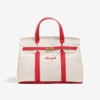 ✨Handmade boat-shaped tote bag