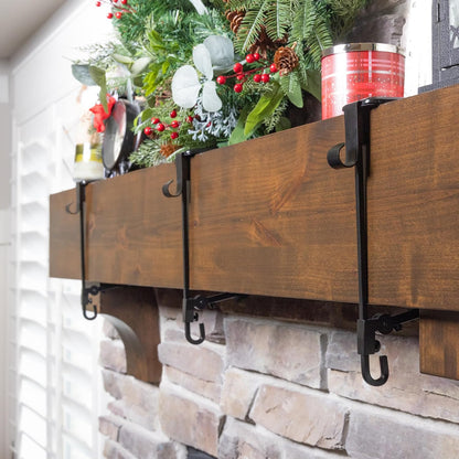 ✨Fireplace Stocking and Garland Hanger-INSTALL IN SECONDS-No nails, no tape, no hassle!
