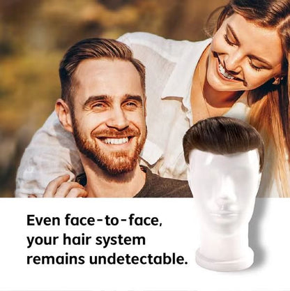 【Get Your Confidence Back】| The Most Natural Looking Toupee for Men | Free Shipping