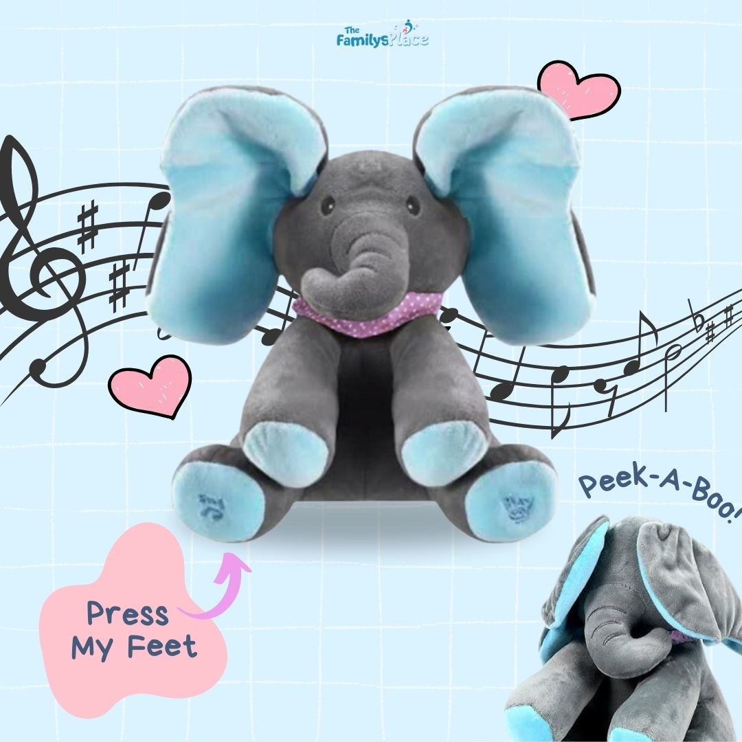 ✨️Buy 2 for FREE shipping!🎁Peek a boo Talking Elephant