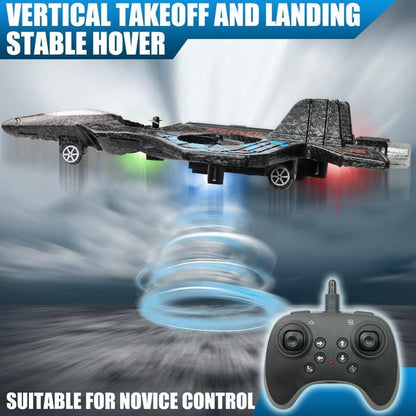✨️-LAST DAY 50% OFF🔥✈️Stunt RC Fighter! 360° Rolling + Vertical Takeoff/Landing, 3 Speed Modes + Colorful LED, Create New Flying Fun～