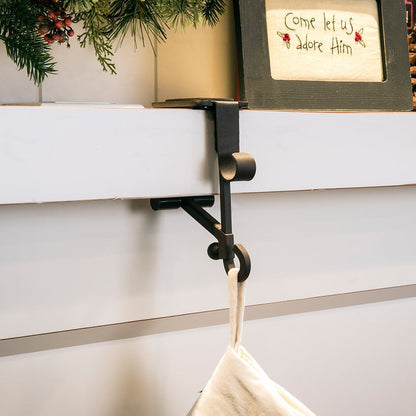 ✨Fireplace Stocking and Garland Hanger-INSTALL IN SECONDS-No nails, no tape, no hassle!