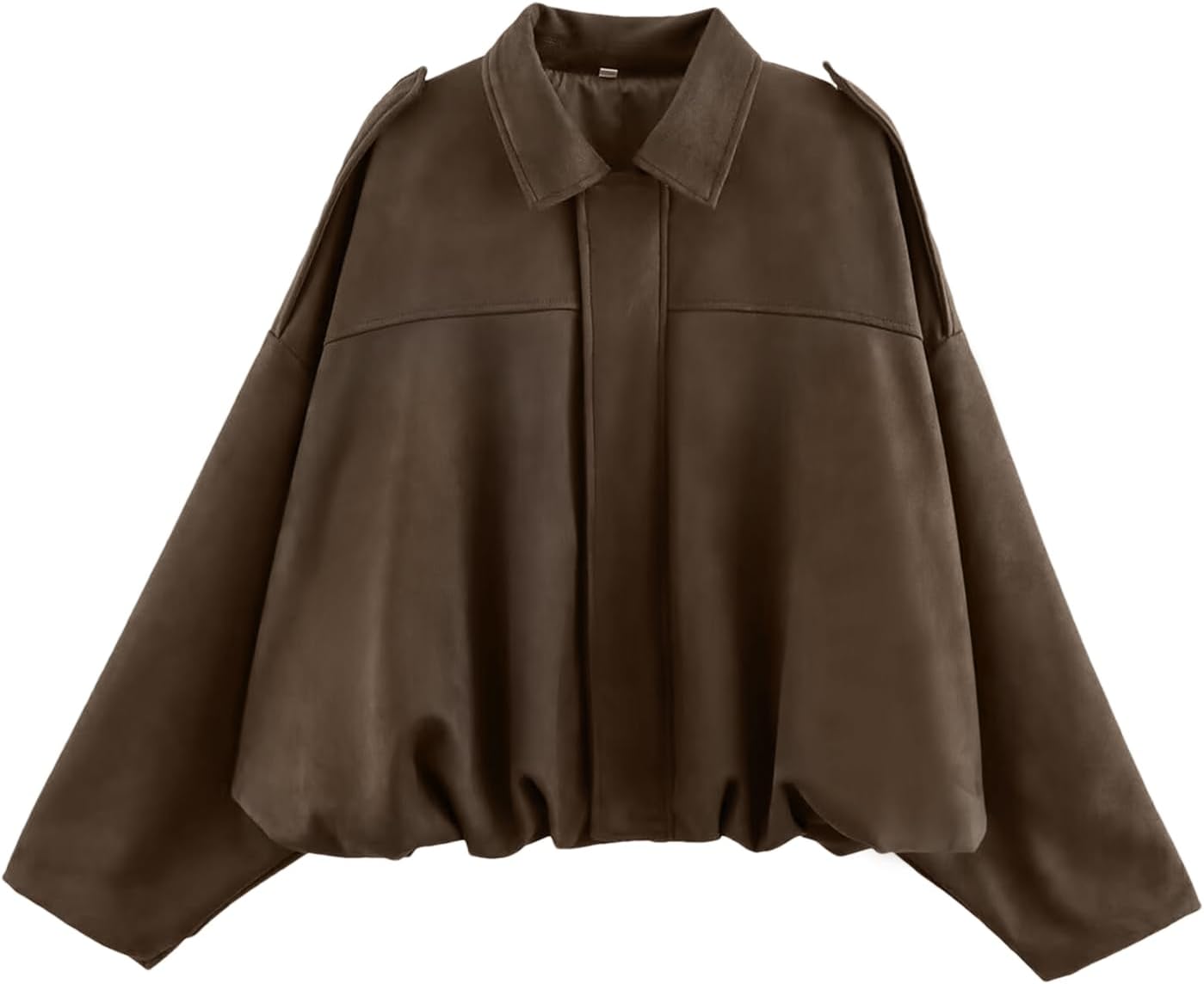 Womens Faux Suede Bomber Jacket Casual Lapel Pilot Cropped Coat Oversized Motorcycle Jackets 2025 Outerwear