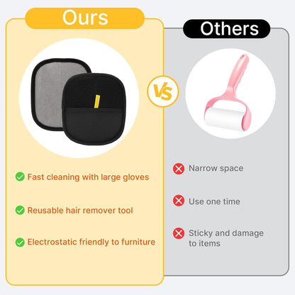 ✨ Magic Pet Hair Remover Glove – The Effortless Way to a Fur-Free Home! 🐶 Hug Your Fur Babies — Worry-Free!