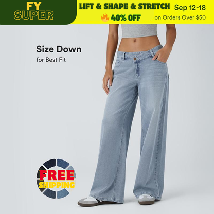 🔥 40% OFF | Shaping Baggy Jeans – Butt-Lifting, Slimming & Super Stretchy Comfort 👖