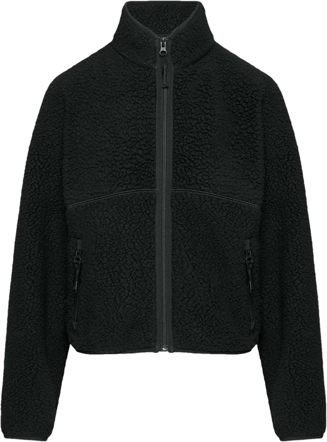 🧊🧊Fleece Jackets Women Causal Long Sleeve Sherpa Jacket Warm Ziper Fuzzy Coat Sweatshirts Trendy with Pockets