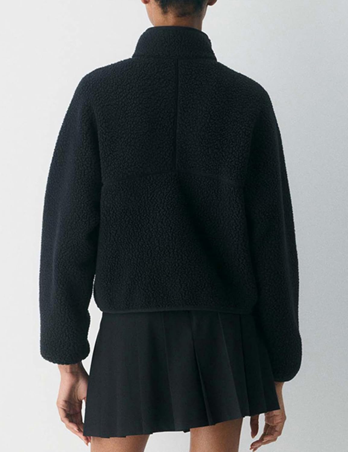 🧊🧊Fleece Jackets Women Causal Long Sleeve Sherpa Jacket Warm Ziper Fuzzy Coat Sweatshirts Trendy with Pockets