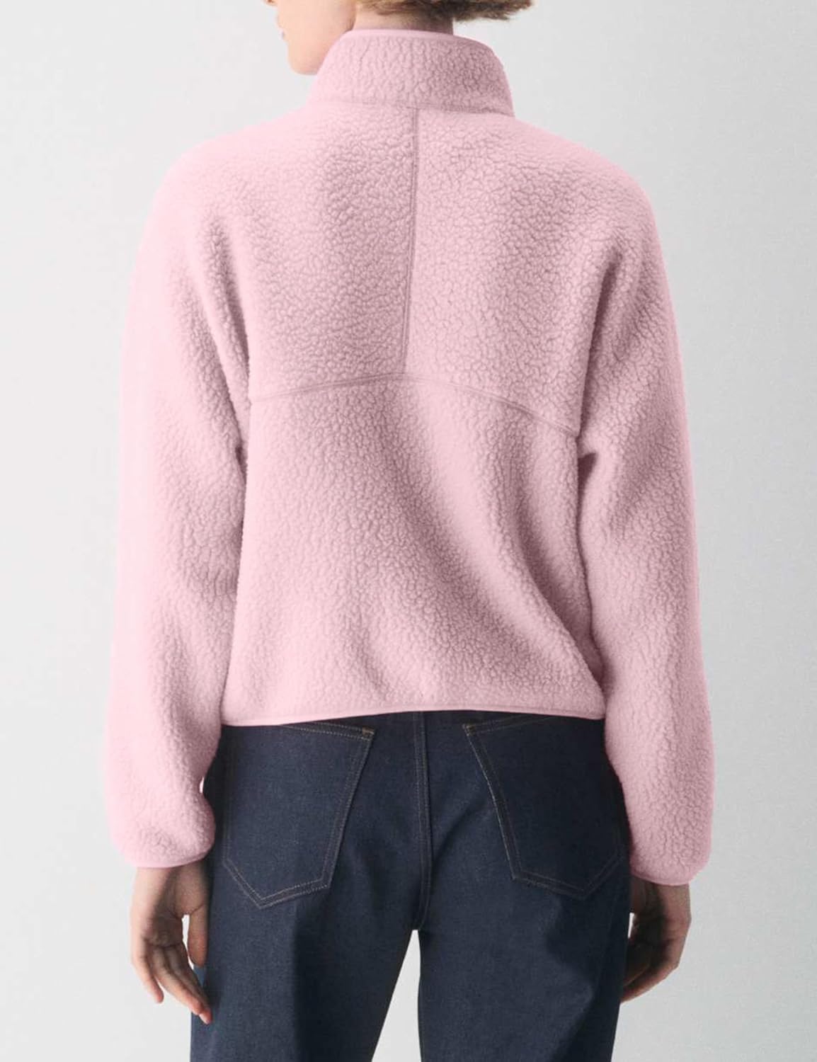 🧊🧊Fleece Jackets Women Causal Long Sleeve Sherpa Jacket Warm Ziper Fuzzy Coat Sweatshirts Trendy with Pockets