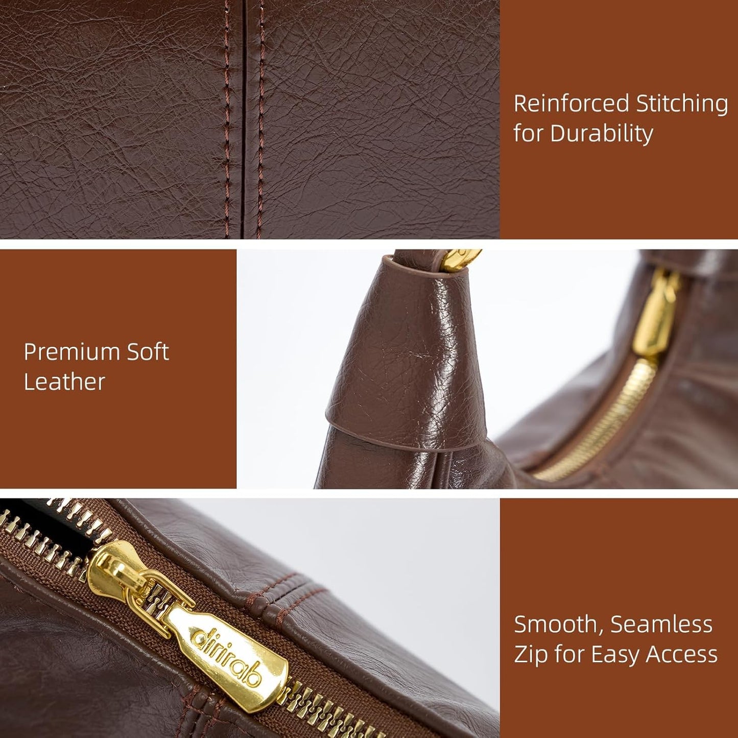 [Buy 2 Free Shipping]Shoulder Bags for Women Small Hobo Bags Crescent Shaped Cute Retro Tote Handbag Mini Clutch Purse with Zipper Closure