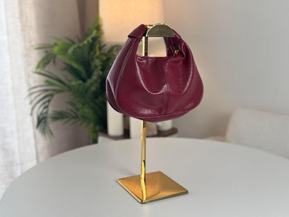 [Buy 2 Free Shipping]Shoulder Bags for Women Small Hobo Bags Crescent Shaped Cute Retro Tote Handbag Mini Clutch Purse with Zipper Closure