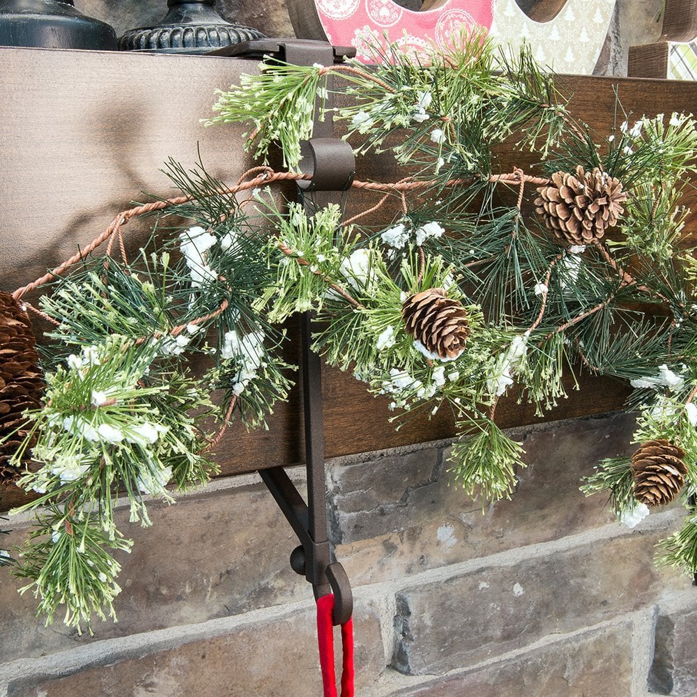 ✨Fireplace Stocking and Garland Hanger-INSTALL IN SECONDS-No nails, no tape, no hassle!