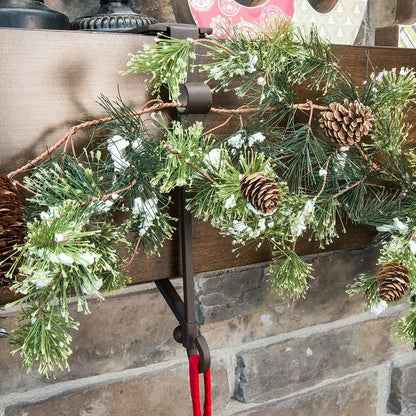✨Fireplace Stocking and Garland Hanger-INSTALL IN SECONDS-No nails, no tape, no hassle!