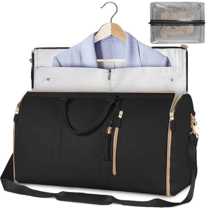 🔥 Save 60% Off!-Large-Capacity Foldable Travel Duffle Bag  – Waterproof Handbag & Garment Suit Tote for Clothes & Trips
