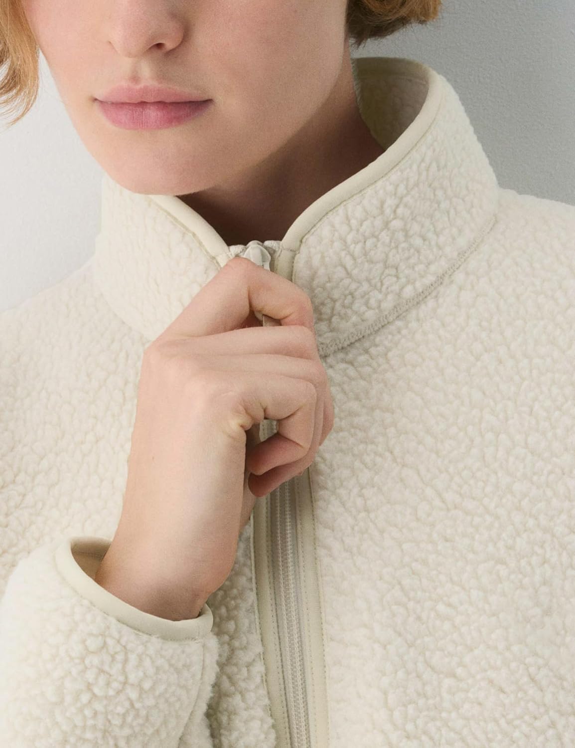 🧊🧊Fleece Jackets Women Causal Long Sleeve Sherpa Jacket Warm Ziper Fuzzy Coat Sweatshirts Trendy with Pockets