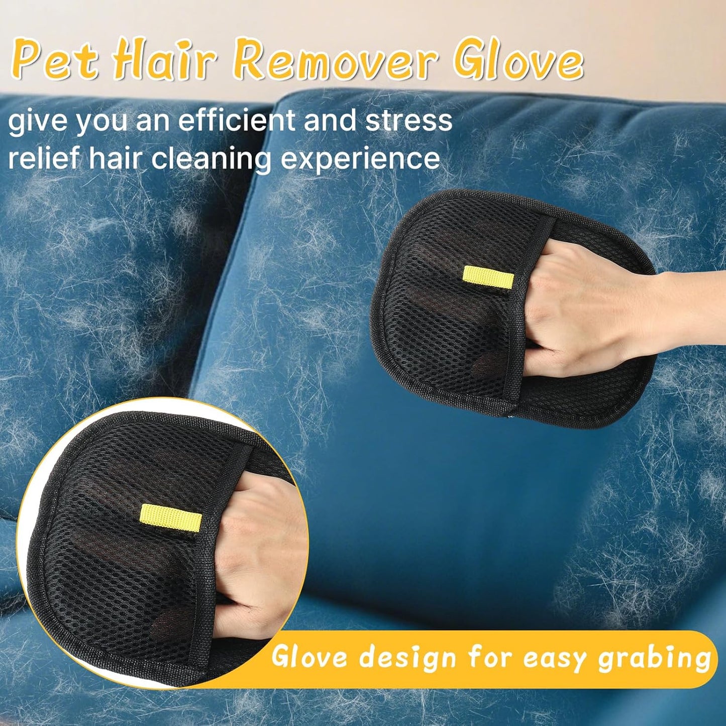 ✨ Magic Pet Hair Remover Glove – The Effortless Way to a Fur-Free Home! 🐶 Hug Your Fur Babies — Worry-Free!