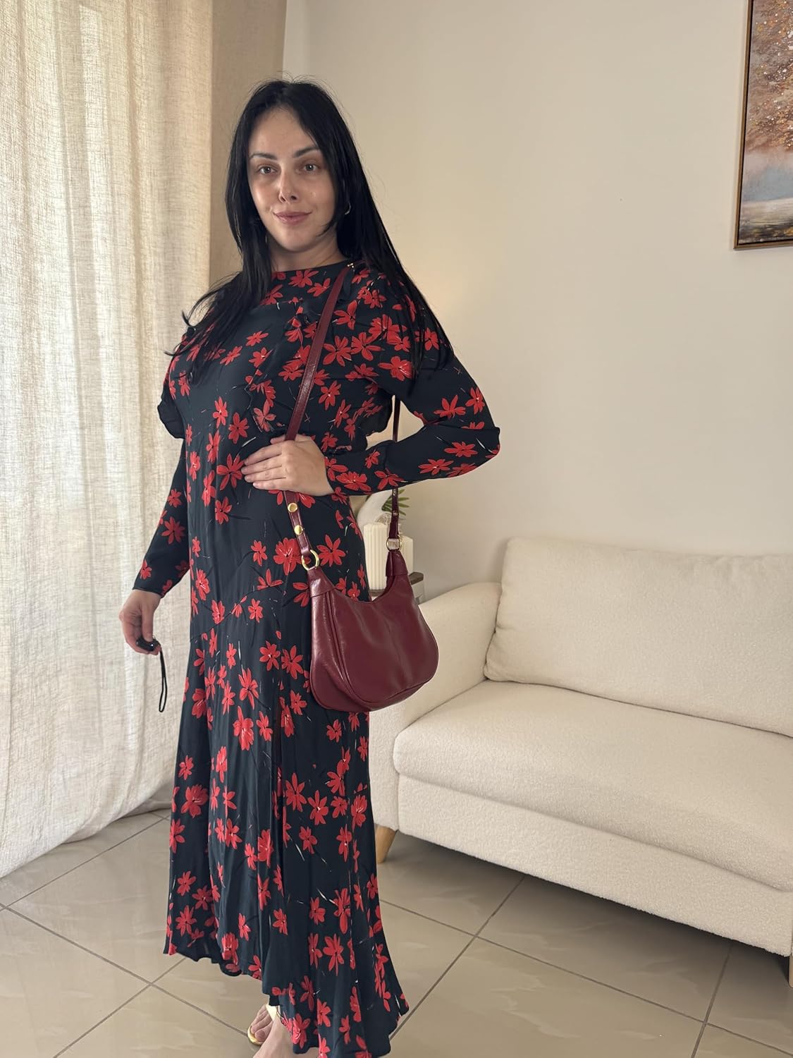 [Buy 2 Free Shipping]Shoulder Bags for Women Small Hobo Bags Crescent Shaped Cute Retro Tote Handbag Mini Clutch Purse with Zipper Closure