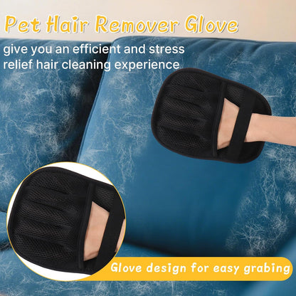 ✨ Magic Pet Hair Remover Glove – The Effortless Way to a Fur-Free Home! 🐶 Hug Your Fur Babies — Worry-Free!