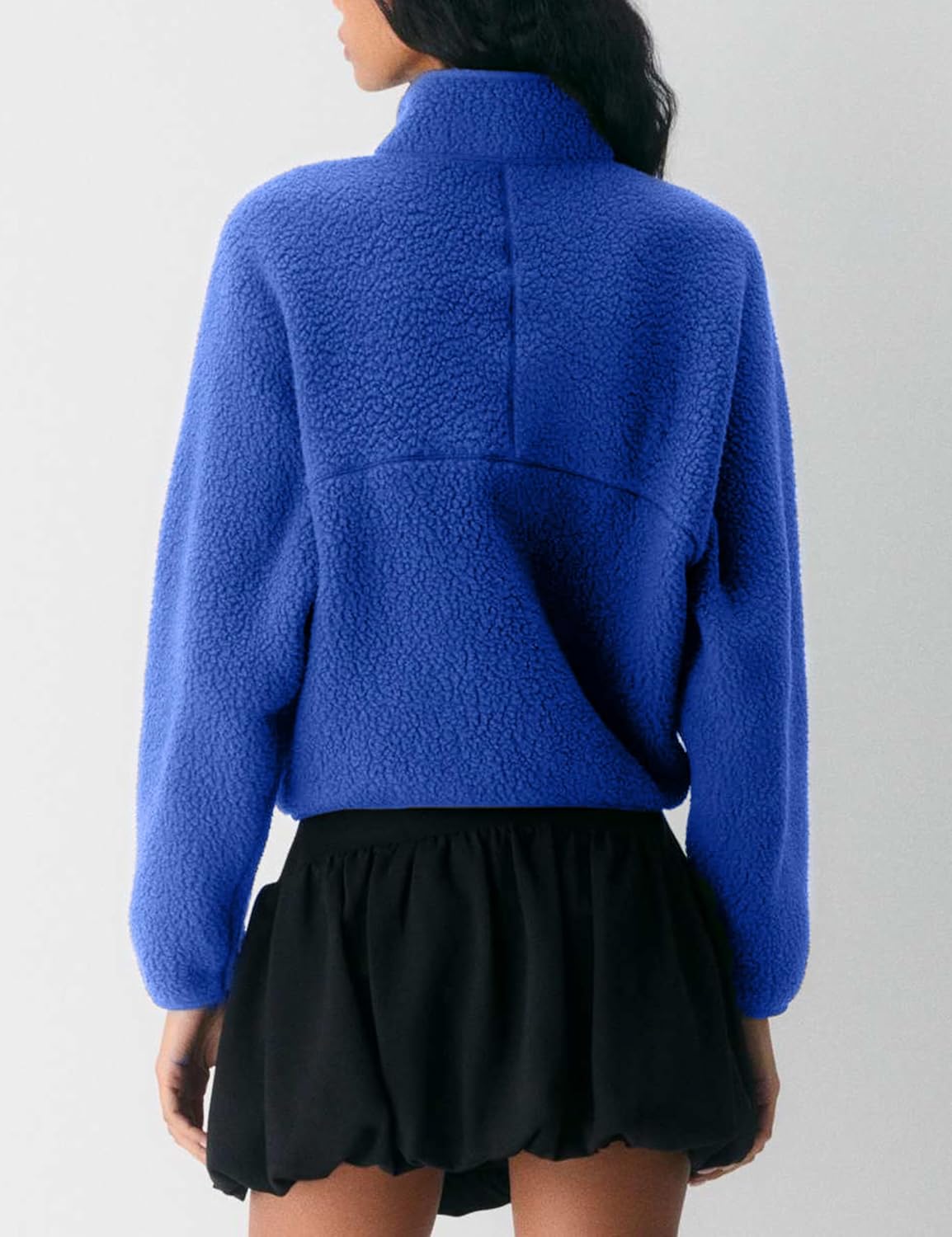 🧊🧊Fleece Jackets Women Causal Long Sleeve Sherpa Jacket Warm Ziper Fuzzy Coat Sweatshirts Trendy with Pockets