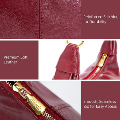 [Buy 2 Free Shipping]Shoulder Bags for Women Small Hobo Bags Crescent Shaped Cute Retro Tote Handbag Mini Clutch Purse with Zipper Closure