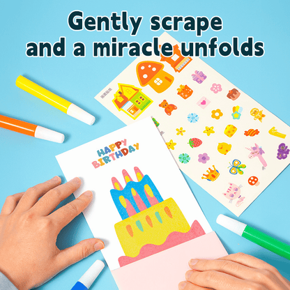 🎅20Pcs DIY Rainbow Scratch Art