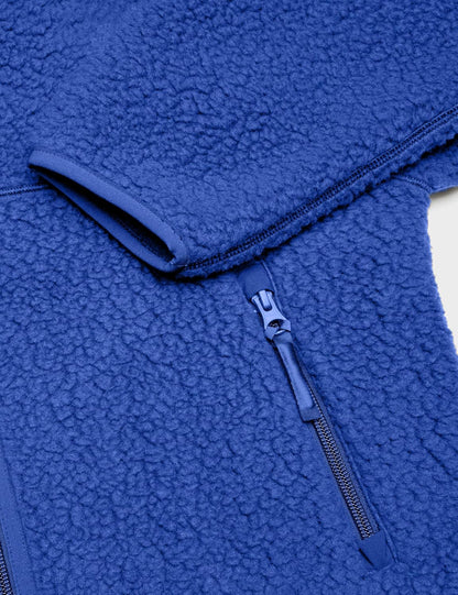 🧊🧊Fleece Jackets Women Causal Long Sleeve Sherpa Jacket Warm Ziper Fuzzy Coat Sweatshirts Trendy with Pockets