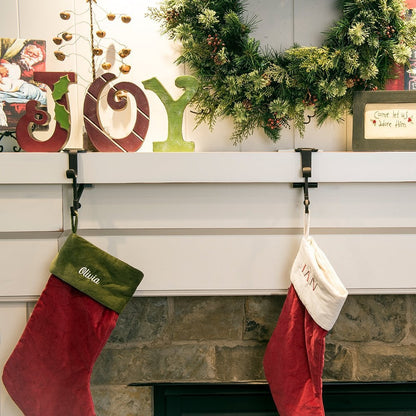 ✨Fireplace Stocking and Garland Hanger-INSTALL IN SECONDS-No nails, no tape, no hassle!