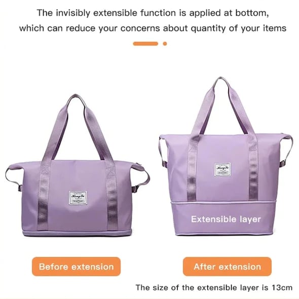 🎁-High-capacity Double-layer Wet Separation Travelling Bag
