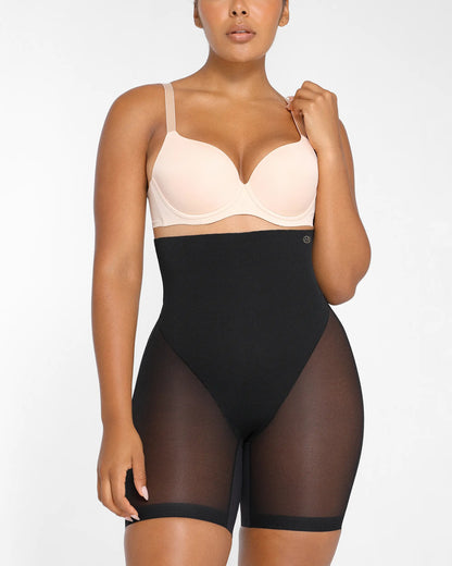 [🔥70%OFF]MeshSmooth High-Waisted Mid Thigh Short