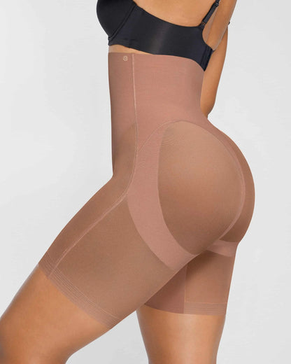 [🔥70%OFF]MeshSmooth High-Waisted Mid Thigh Short