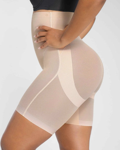 [🔥70%OFF]MeshSmooth High-Waisted Mid Thigh Short
