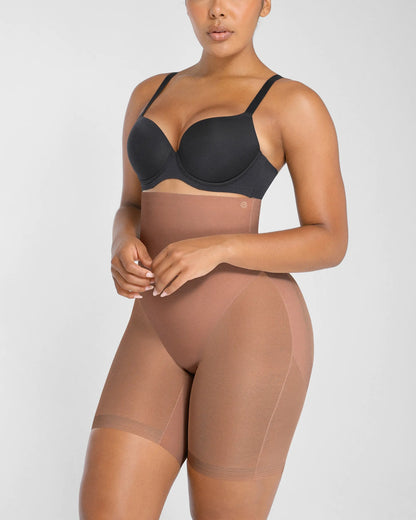 [🔥70%OFF]MeshSmooth High-Waisted Mid Thigh Short