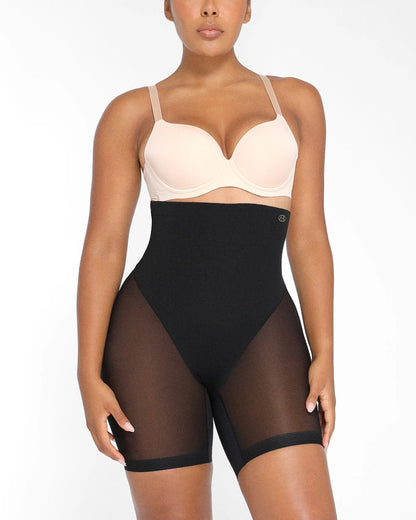 [🔥70%OFF]MeshSmooth High-Waisted Mid Thigh Short