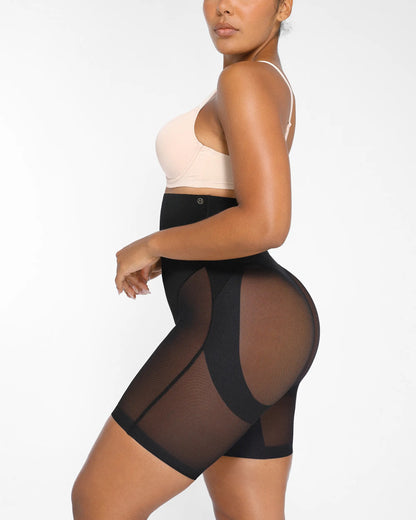[🔥70%OFF]MeshSmooth High-Waisted Mid Thigh Short