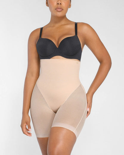 [🔥70%OFF]MeshSmooth High-Waisted Mid Thigh Short
