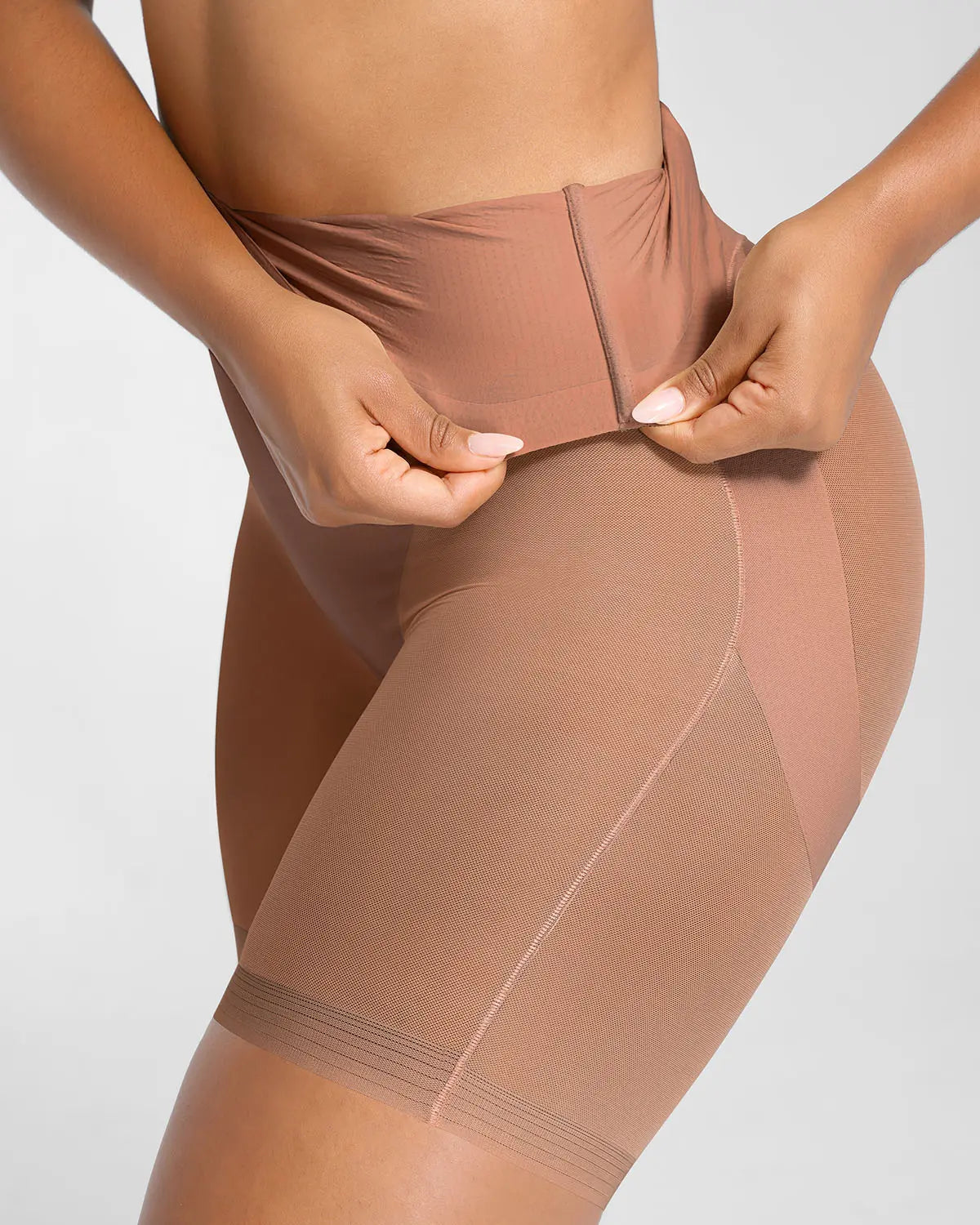 [🔥70%OFF]MeshSmooth High-Waisted Mid Thigh Short
