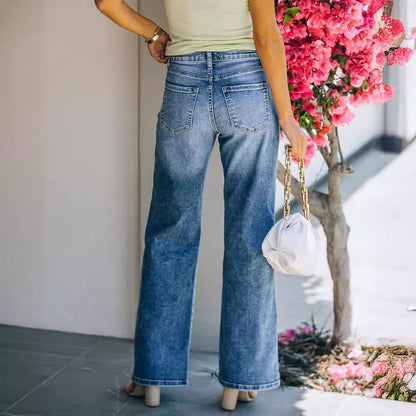 Women's Stretch Casual Pants with Elastic Waist - Soft Bootcut Trousers for Women - Perfect for Work, Travel & Lounge (Plus Size Available)