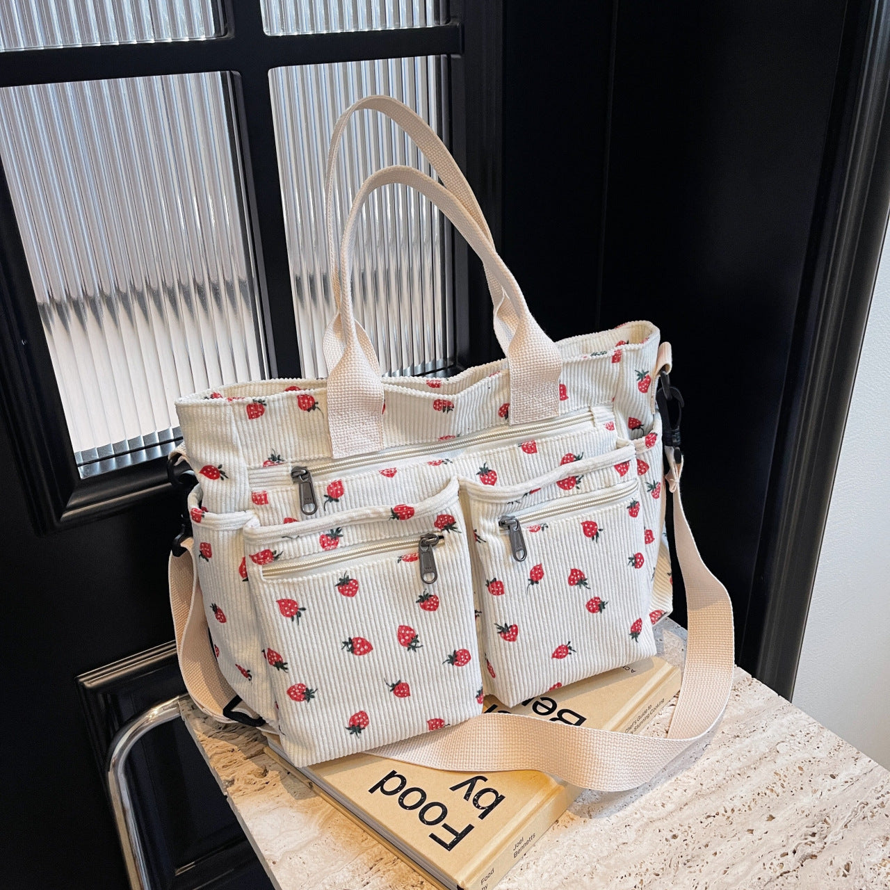 Women's Casual Solid Color Zipper Crossbody Bag, Large Capacity Multi-pocket Design Portable Shoulder Bag for Daily Used, Girl Fashionable Shopping Bag