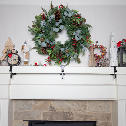 ✨Fireplace Stocking and Garland Hanger-INSTALL IN SECONDS-No nails, no tape, no hassle!