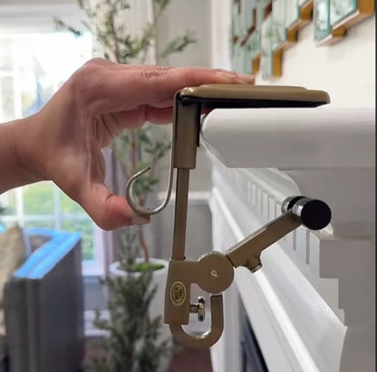 ✨Fireplace Stocking and Garland Hanger-INSTALL IN SECONDS-No nails, no tape, no hassle!